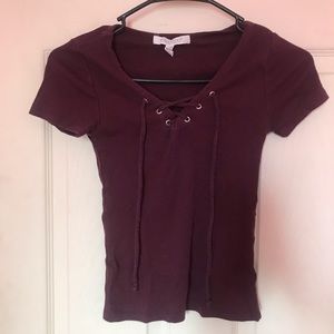 Aeropostale Burgundy Top